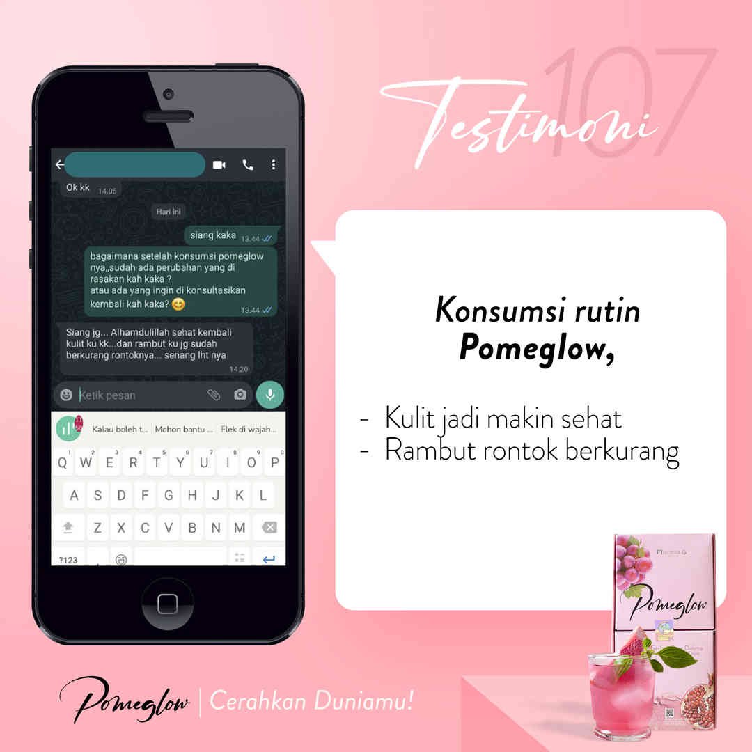 testi 107 (kulit makin sehat & rambut rontok berkurang)