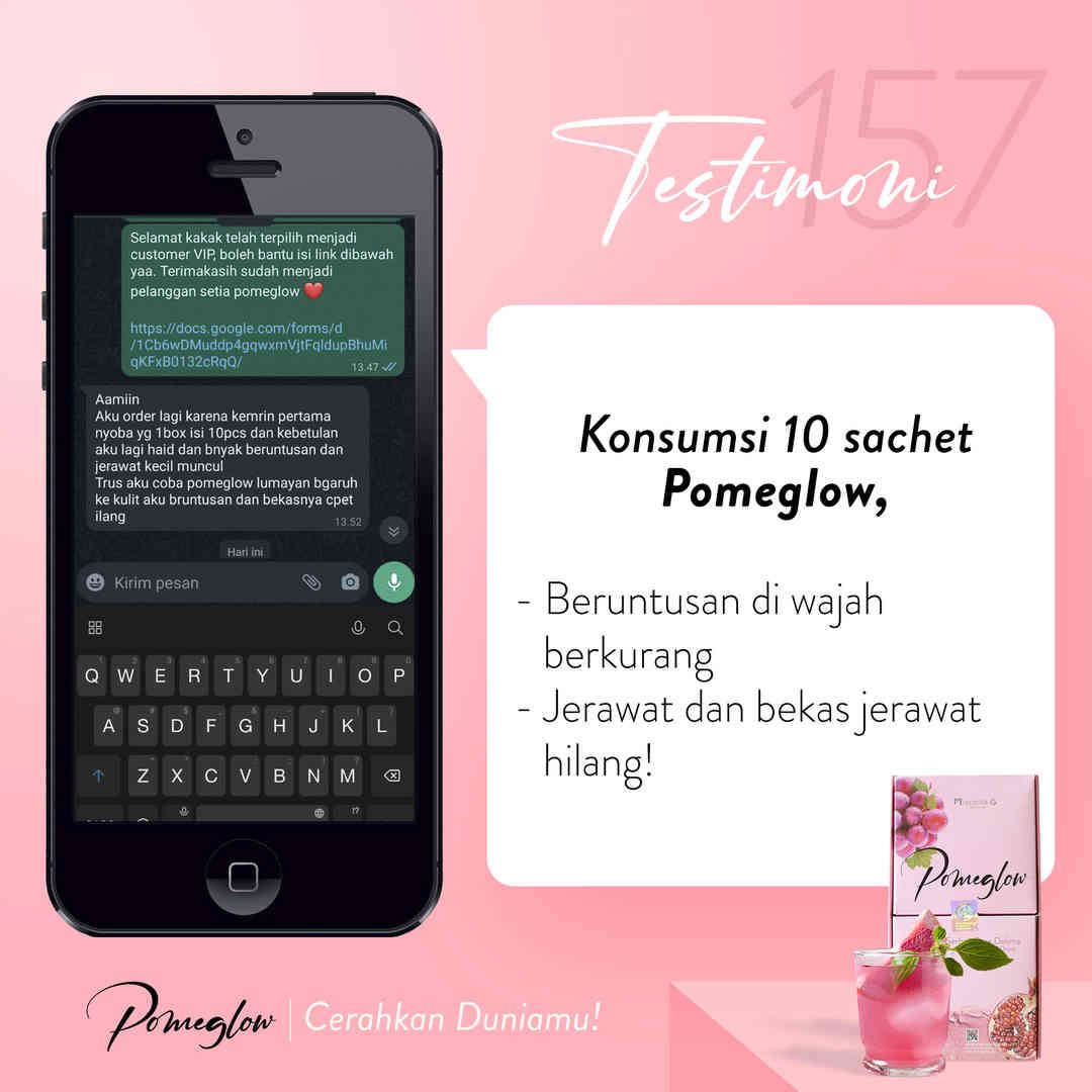 testi 157 (beruntusan berkurang, jerawat dan bekasnya hilang)
