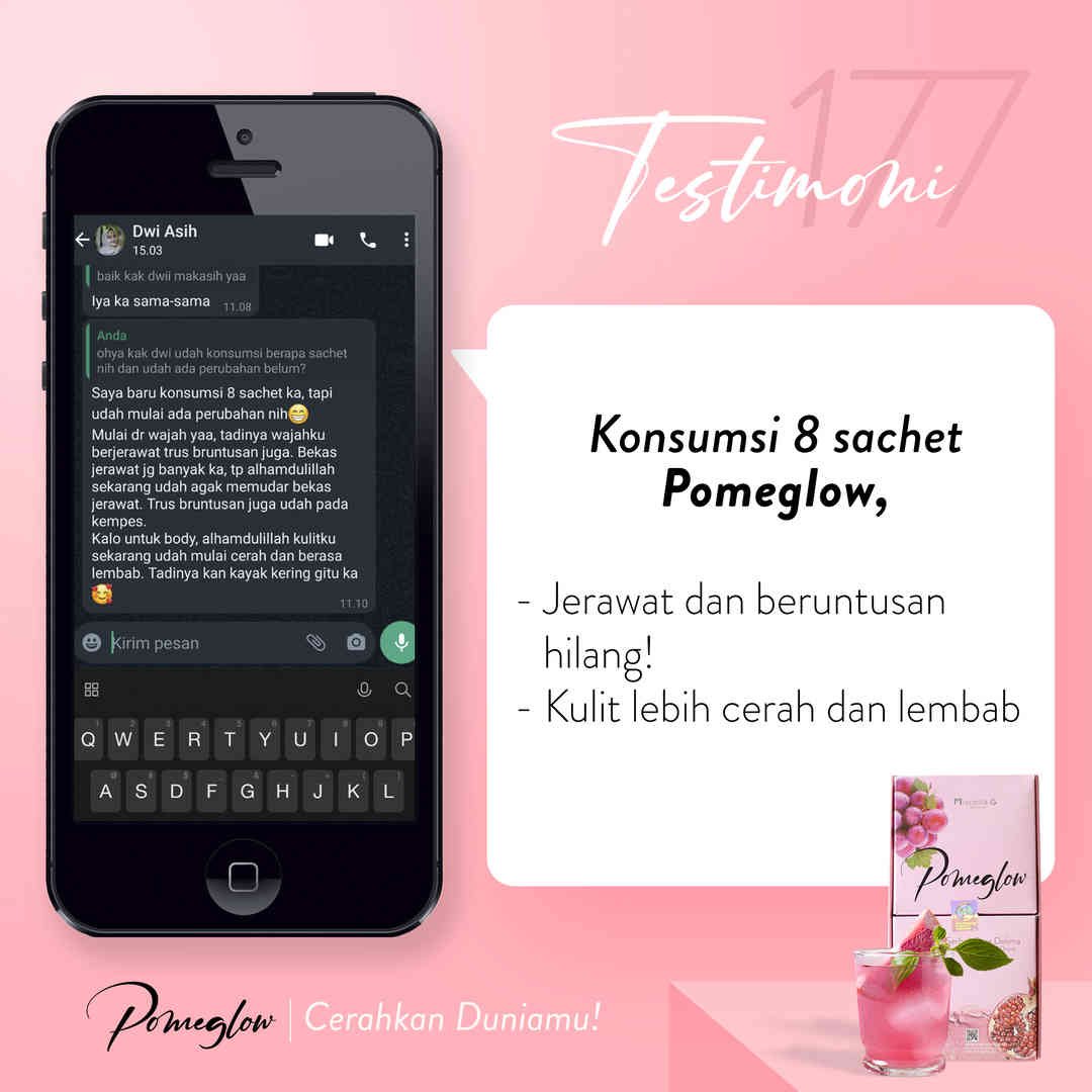 testi 177 (jerawat hilang, kulit lebih cerah dan lembab)