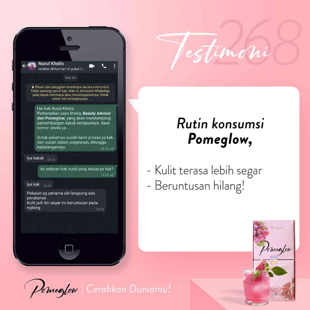 testi 268 (kulit terasa segar & beruntusan hilang)