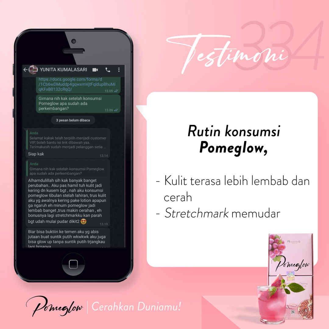 testi 334 (kulit lembab, sehat, stretchmark memudar)